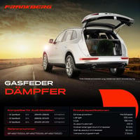 Frankberg 8P4827552B Plynová vzpera dverí batožinového priestoru 2 ks - Audi A3 Sportback 8PA pre všetky motory 2004-2013 3