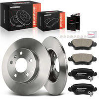 Frankberg 9193251 Set kočionih diskova i pločica stražnji 2x disk + 4x pločice kompatibilno s Opel Astra G Zafira A Corsa C 1