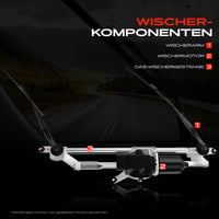 Mechanizmus stieračov Frankberg bez motorčeka predný pre BMW radu 3 E90 sedan 2004-2011, E91 Touring 2004-2012, E92 kupé 2005-2013 61617161711 7