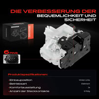 Frankberg Zámok dverí servomotor zadný ľavý 6-pólový 3B4839015AE 4