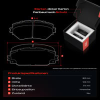 Set de frână Frankberg: 2x Disc de frână + 4x Set plăcuțe de frână spate pentru autoturisme 4