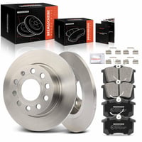 Set de frână Frankberg: 2x Disc de frână + 4x Set plăcuțe de frână spate pentru autoturisme 9