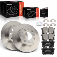 Set de frână Frankberg: 2x Disc de frână + 4x Set plăcuțe de frână spate pentru autoturisme 8