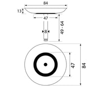 Sită Franke 133.0049.668 din oțel inoxidabil pentru chiuvetă – 8,4 cm 2