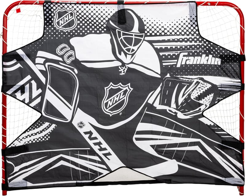 Tréningová plachta na streľbu Franklin Sports NHL 12188F2 pre hokejové bránky na pozemný hokej