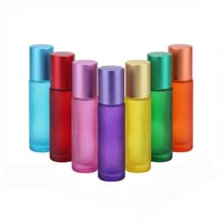 Set de 10 sticluțe roll-on de 10 ml Frdelma – 7 flacoane goale colorate pentru uleiuri esențiale, parfumuri, aromaterapie, luciu de buze 1