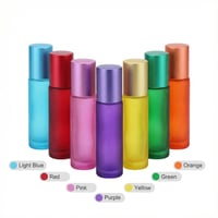 Set de 10 sticluțe roll-on de 10 ml Frdelma – 7 flacoane goale colorate pentru uleiuri esențiale, parfumuri, aromaterapie, luciu de buze 4
