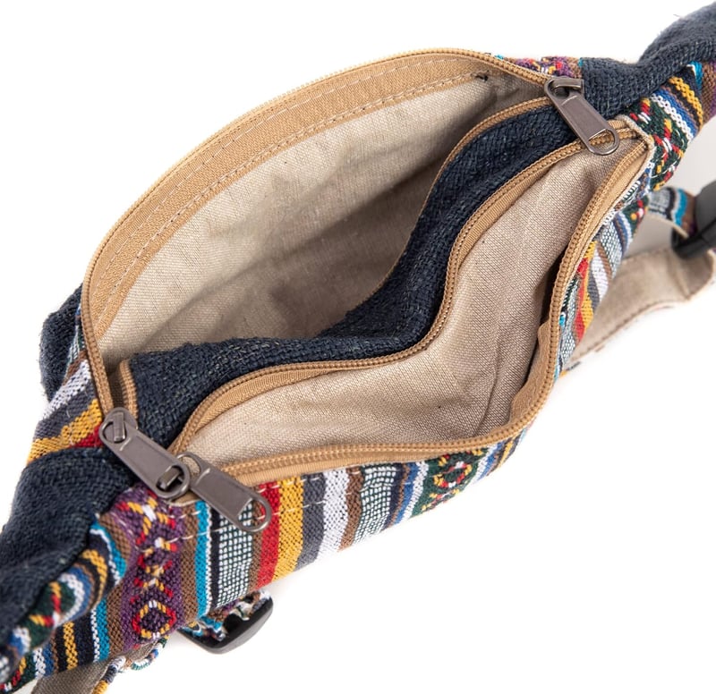 Freakmandu Unisex Kender Övtáska - Boho Csípőtáska Túrázáshoz és Futáshoz