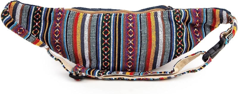 Freakmandu Unisex Kender Övtáska - Boho Csípőtáska Túrázáshoz és Futáshoz