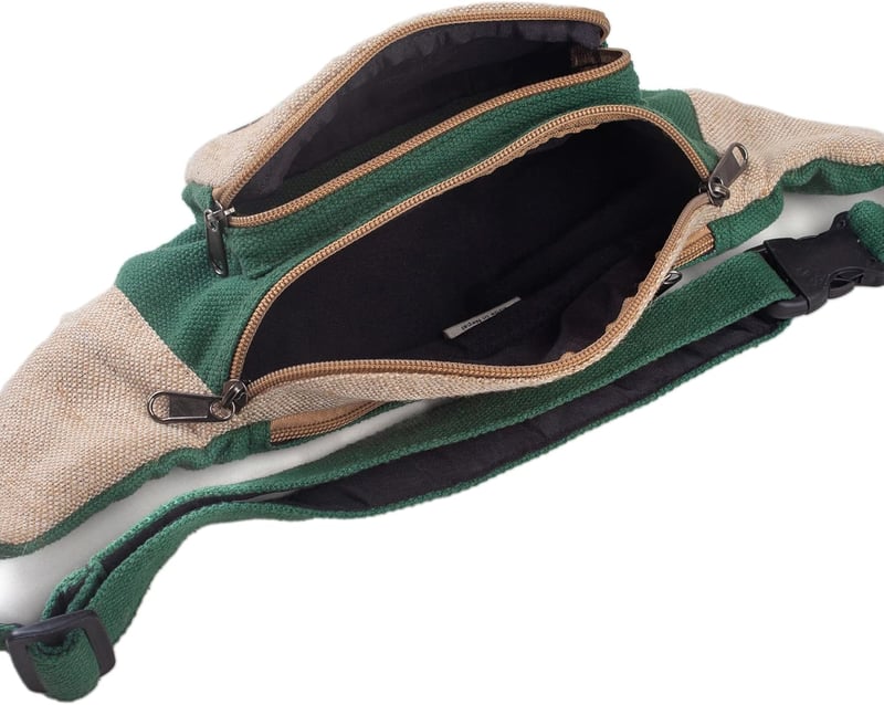 Freakmandu Unisex Kender Övtáska - Boho Csípőtáska Túrázáshoz és Futáshoz