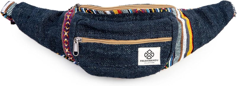 Freakmandu Unisex Kender Övtáska - Boho Csípőtáska Túrázáshoz és Futáshoz