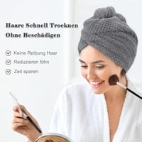 FREATECH Mikroszálas Hajszárító Turbán 3 db Gombos Gyors Száradás Hosszú Göndör Hajra 5