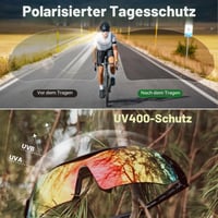 Ochelari de soare tactici polarizați 5 în 1 FREE SOLDIER, pentru bărbați, roșii, UV400, ochelari sport militari pentru ciclism, condus, pescuit, drumeții 4