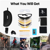 FREE SOLDIER Polarizované pánske slnečné okuliare 5 v 1, taktické vojenské okuliare na bicykel, šoférovanie, rybolov a turistiku, ochrana UV400 5