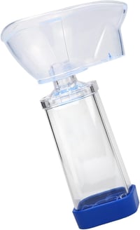 free-space Spacer Chamber Plus Flow-Vu Antisztatikus Inhalátor Toldat Felnőtteknek - Asztma Segédeszköz Maszk Kupakkal, Hordozható 7