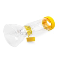 Spacer Chamber Plus Flow-Vu Antistatički Nastavak za Inhalator za Odrasle s Maskom - Žuti Pomoćni Uređaj za Astmu 1