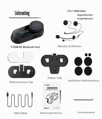 Interfon Moto Bluetooth FreedConn T-COM SC pentru 2 Persoane, Rază 800m, Ecran LCD, BT5.0, Radio FM, Rezistent la apă IP65, Partajare Muzică, Microfon 2 în 1 7
