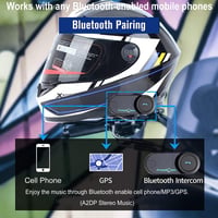 FreedConn T-Comvb Motoros Sisak Bluetooth Intercom 2-3 Rider Kihangosított Kommunikáció 4