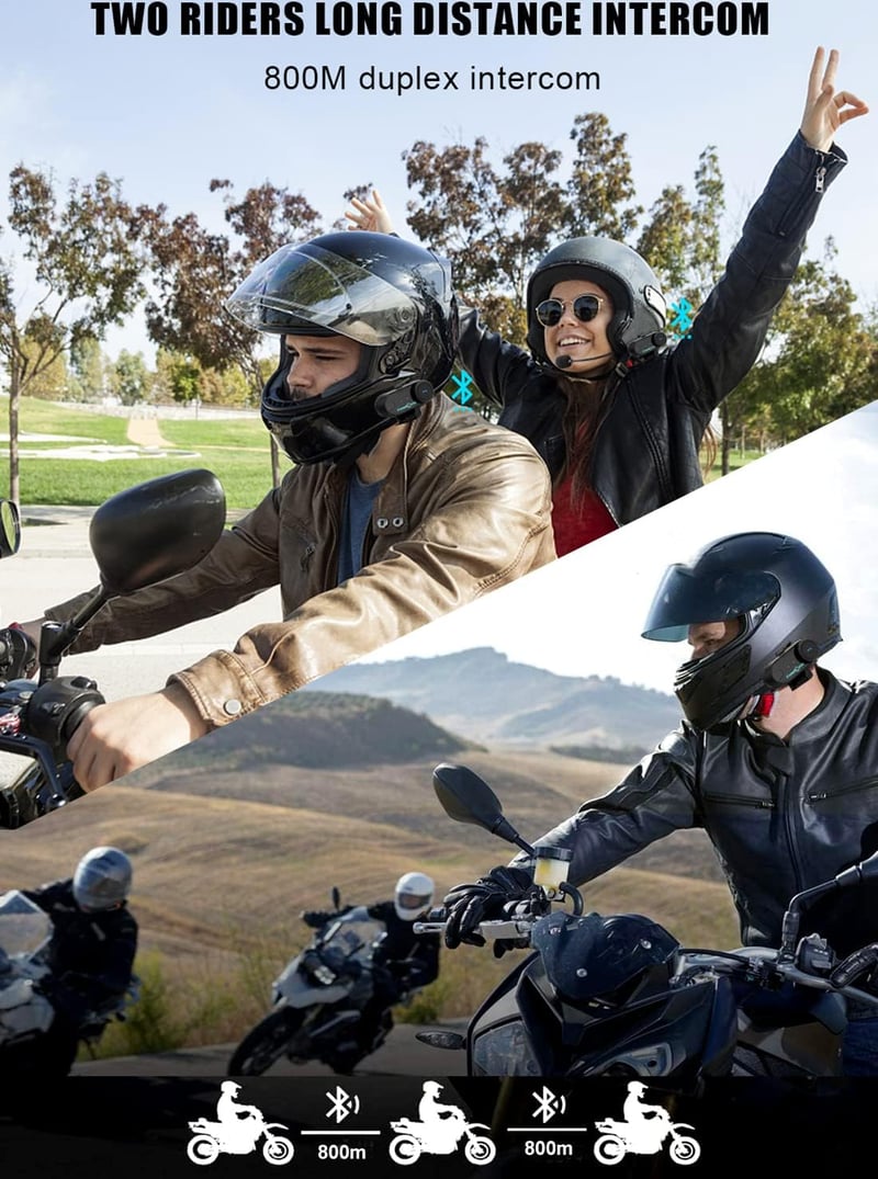 FreedConn T-Comvb Motoros Sisak Bluetooth Intercom 2-3 Rider Kihangosított Kommunikáció