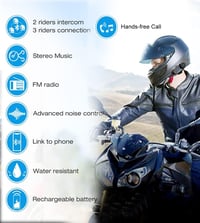 FreedConn T-Comvb Motoros Sisak Bluetooth Intercom 2-3 Rider Kihangosított Kommunikáció 3