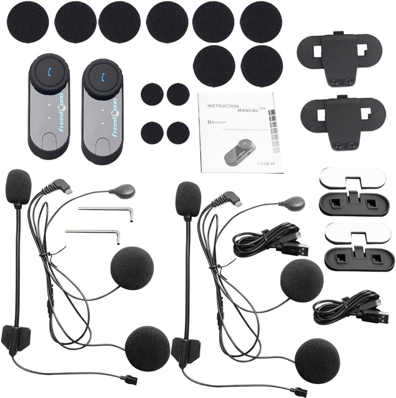 FreedConn T-Comvb Motoros Sisak Bluetooth Intercom 2-3 Rider Kihangosított Kommunikáció