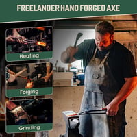 Freelander Kézifejsze 33,5 cm Kovácsolt Fejsze Kempingezéshez Tokkal 4