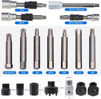 FreeTec 18 Részes Generátor Szabadonfutó Szerszámkészlet 1/2 Colos Hajtással VW Ford Audi Fiat Autókhoz 33 Fogas Dugókulcs 7