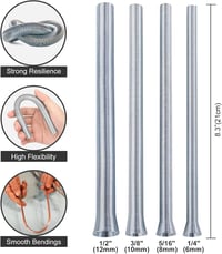 FreeTec 9 részes fékcsőperemező készlet - PVC és rézcső vágó, csőhajlító, 3-42 mm méretű csövekhez, autó fékcső javításhoz

AI: I've created 6