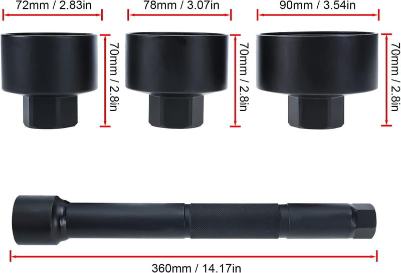 FreeTec Csapágy Leszedő Szerszám Rudazat Szereléshez 30-45mm