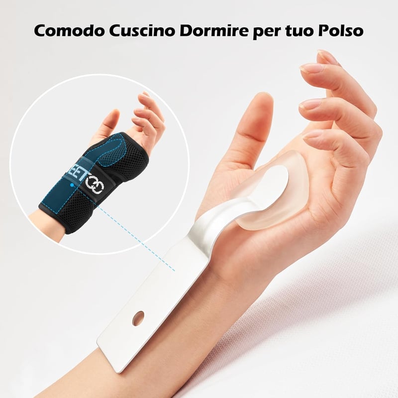 FREETOO 3 fémes sín csuklótámasz karpális alagút szindróma tendinitis artritisz fájdalomcsillapítás