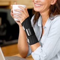 FREETOO Könnyű Bal Csuklótámasz Szürke S/M Fájdalomcsillapító Ortopédikus Karpántli 7