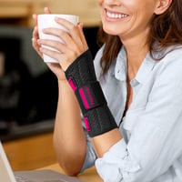 FREETOO Könnyű Csuklótámasz Fájdalomcsillapító Légáteresztő Ortopédikus Karpántli S/M Rózsaszín 7