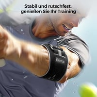 FREETOO Könnyű Könyökbandázs Teniszkönyök Golferkönyök Epicondylitis Jobb Bal Fekete 6