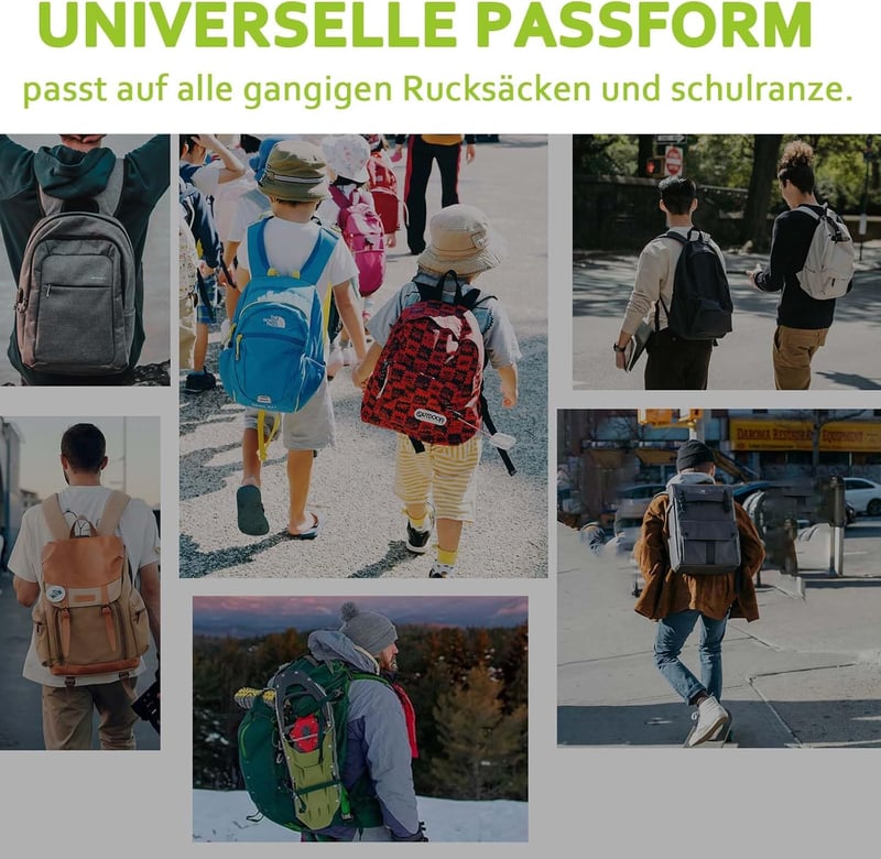 Frelaxy Hátizsák Esővédő Fényvisszaverő Csíkokkal (25-35L) - Vízálló Neon Sárga Hátizsákhuzat Túrázáshoz, Iskolába