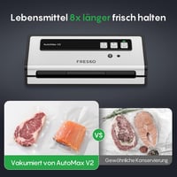 Fresko Automax V2 Automata Vákuumcsomagoló 140W, Dupla Hőzárás, Száraz/Nedves Mód, Egykezes Működés, 10 Zacskóval 6