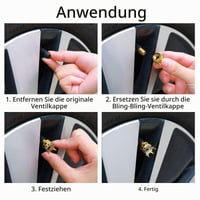 Frienda 4 db Csillogó Strasszköves Szelepsapka Autóhoz Kristály Gyémánt Korona Dizájn Kerékhez 4