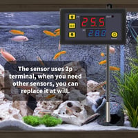 Frienda W3230 LCD digitális termosztát 12V 20A hőmérséklet szabályozó -50-110°C szenzorral 2db 4