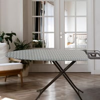 Frilodge navlaka za dasku za glačanje 120x40 cm, s debelom podstavom, elastičnim rubom i čičak trakom, za daske veličine 125x45 cm, sivi Chevron uzorak 7