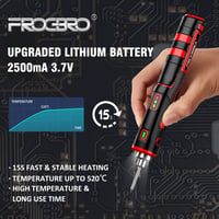 FrogBro LD006A-Pro 11W Hordozható Akkumulátoros Forrasztópáka 2500mAh 520°C 3