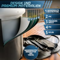Frost Polar Ice Bath regeneračná vaňa na ľadový kúpeľ, 350 litrov, 80x85 cm, s hliníkovými stojanmi, vankúšom, vodotesnou úložnou taškou a náhradnými náplňami 6