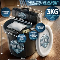 Frost Polar Ice Bath náhradná hliníková nosná konštrukcia (rúrky) pre ľadovú vaňu 350 litrov, pre vaňu 80x85 cm, náhradný diel, 10 ks, strieborná 4