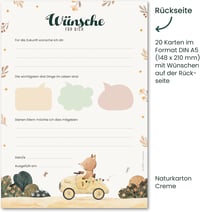 FRUITPRINTS 20 db Baby Shower Játék Kártya, Kitöltős Tippelő Lapok Fiúknak és Lányoknak 3