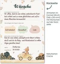 FRUITPRINTS 20 db Baby Shower Játék Kártya, Kitöltős Tippelő Lapok Fiúknak és Lányoknak 6