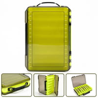 FTISSLY obojstranný rybársky box na nástrahy so 14 priehradkami, s rukoväťou, 27x19x4,5 cm, organizér na nástrahy a háčiky, box na prívlačové príslušenstvo 8