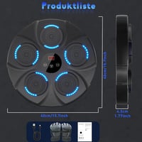 FTJKGH Bluetooth Zenés Boxzsák LED Kijelzővel 9 Sebességfokozat Edzéshez 7
