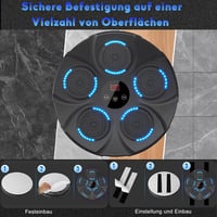 FTJKGH Bluetooth Zenés Boxzsák LED Kijelzővel 9 Sebességfokozat Edzéshez 6