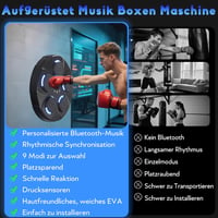 FTJKGH Bluetooth Zenés Boxzsák LED Kijelzővel 9 Sebességfokozat Edzéshez 2