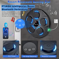 FTJKGH Bluetooth Zenés Boxzsák LED Kijelzővel 9 Sebességfokozat Edzéshez 4