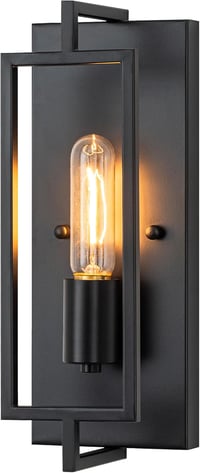 FTL Ipari Fali Lámpa Fekete Fém Vintage E27 LED Loft Világítás Nappali Hálószoba 1
