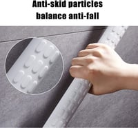 Mâner de sprijin unghiular FuAo 135° pentru vârstnici și persoane cu dizabilități – Bară de siguranță din oțel inoxidabil și PVC pentru baie și toaletă, 40x40 cm 5